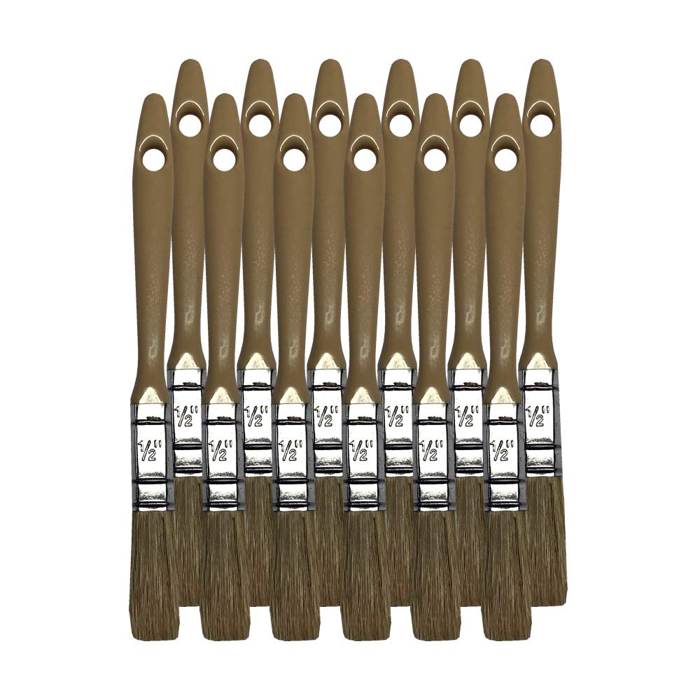 Polycraft 12.5mm (0.5") Non-Synthetic Gelcoat Laminating Brush - 12pk