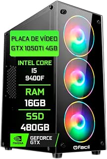 PC Gamer Blue PC Intel Core i5 9400f (Nona Geração) 16GB DDR4 Geforce GTX 1050ti 4GB SSD 480GB Fonte 500W