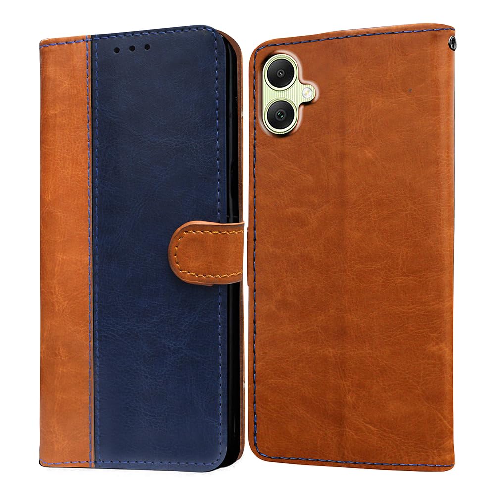Amazon Brand- Solimo Flip for Samsung Galaxy A05 4G (Leather_CamelBlue) (B0CQR2HDSJ) Amazon Price History, Amazon Price Tracker