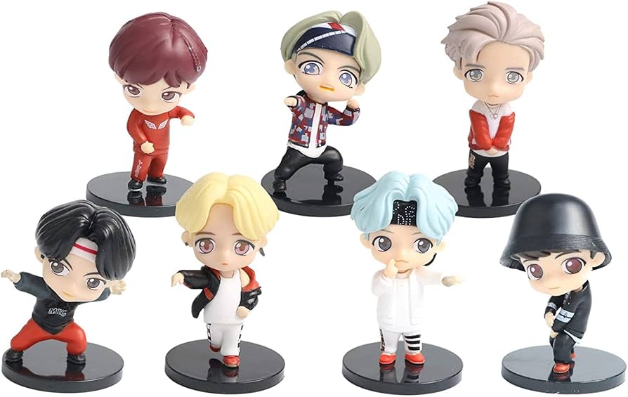 STORE 2508 BTS Action Figures for Car Dashboard, Decoration, Cake