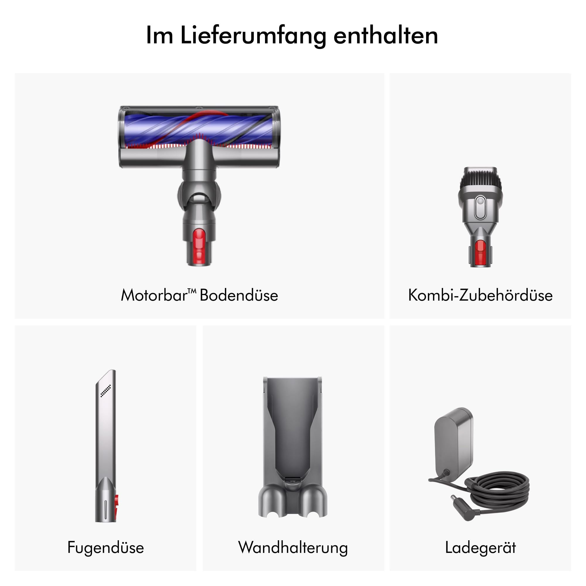 Dyson V11™ Advanced Kabelloser Staubsauger, 200 Airwatt, 60 Minuten Laufzeit, Haarentwirrungstechnologie, Hand- und Bodenstaubsauger (Nickel/Violett)