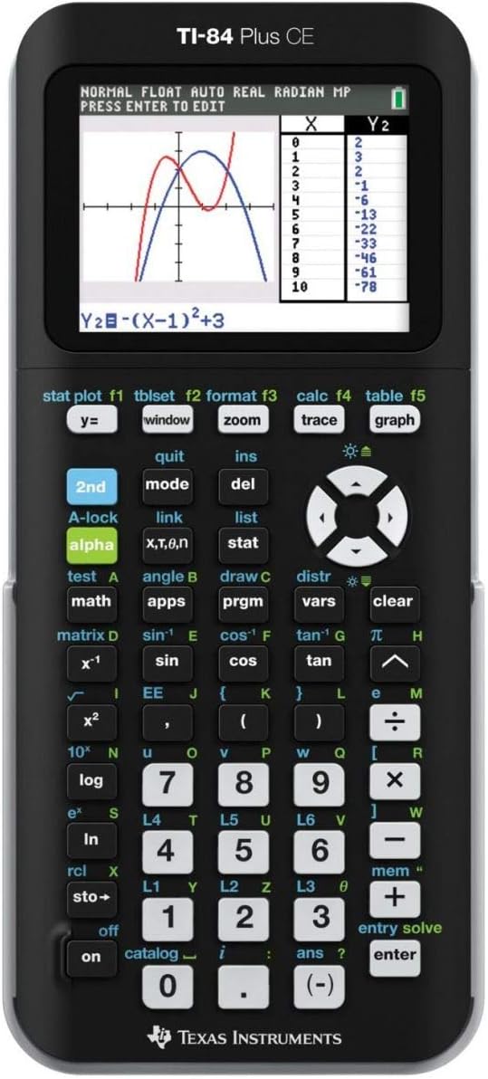 Texas Instruments TI-84 Plus CE Graphing Calculator Black