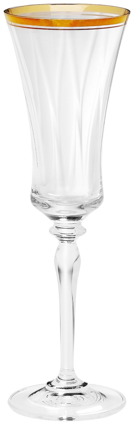 Mikasa Jamestown Gold Fluted Champagne Glass