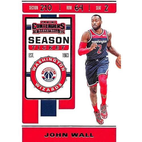 2019-20 Panini Contenders NBA Season Ticket Basketball #47 John Wall