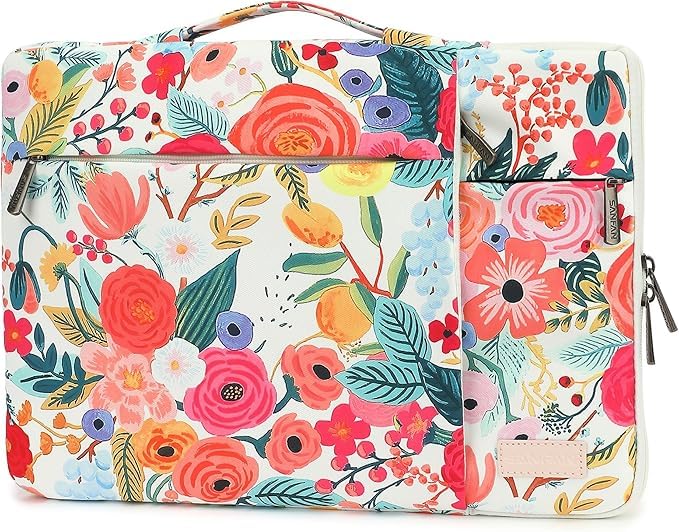 Funda para portátil con asa y bolsillos contra golpes de 15.6 pulgadas