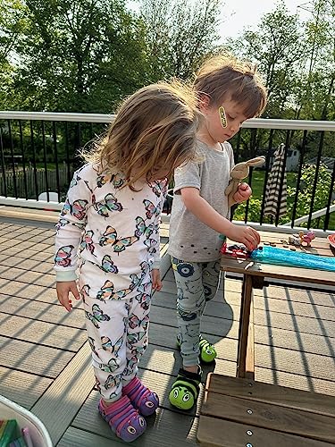 Image of NORTY Toddler Clogs - Fun Baby Clogs With Comfortable Back Strap - Caterpillar Shoes for Kids - Playful Bug Shoes