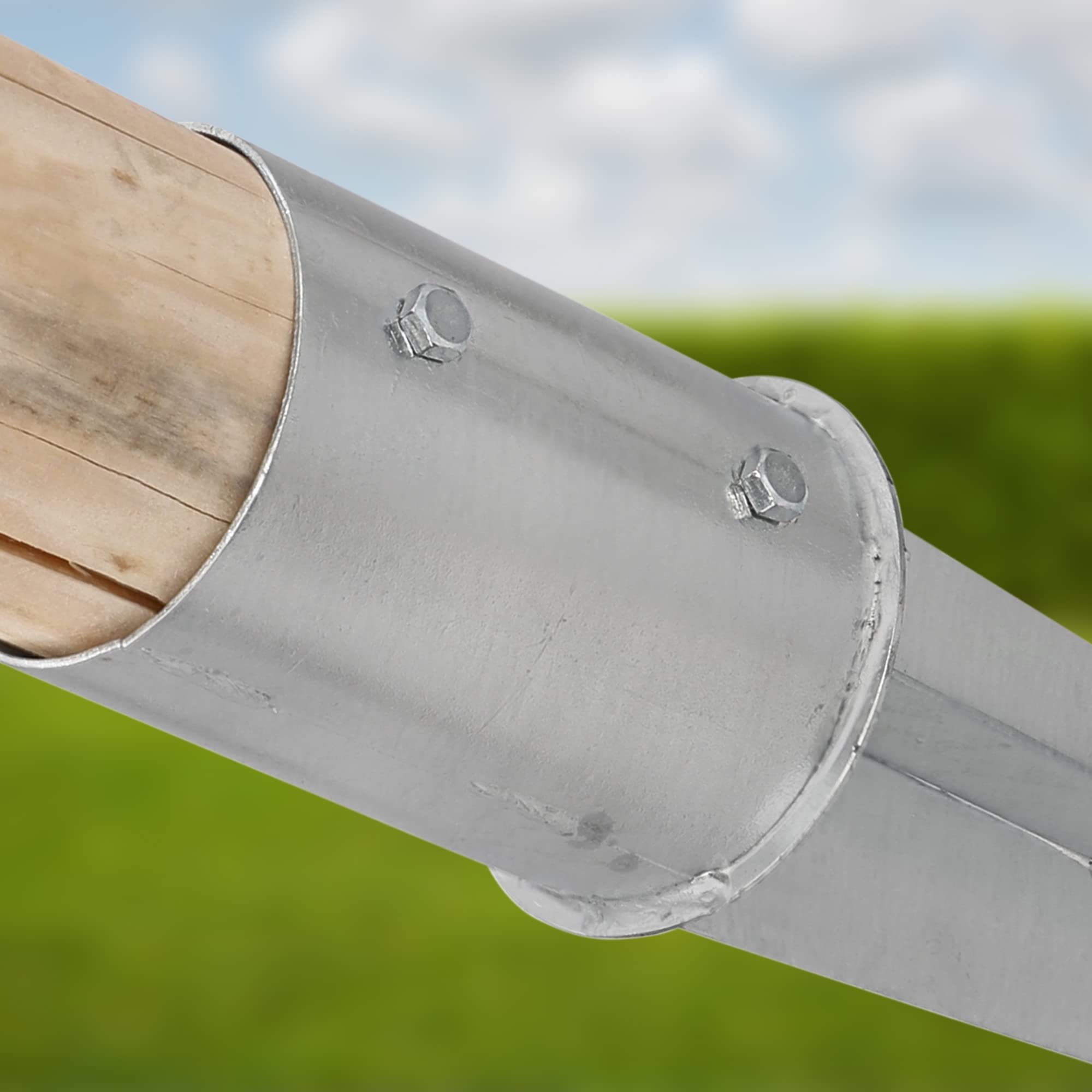 KOTARBAU Supporti per Pali in Legno ⌀ 80 mm Acciaio Zincato Argento