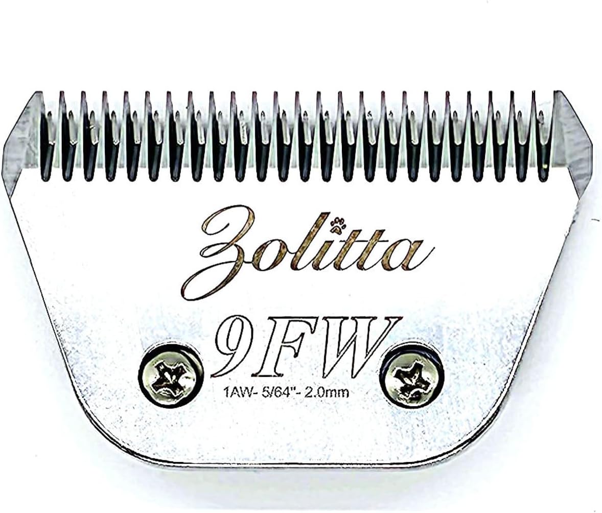 9FW Professional Pet Grooming Clipper Blade, 2.0mm Wide Cut, A5 Compatible