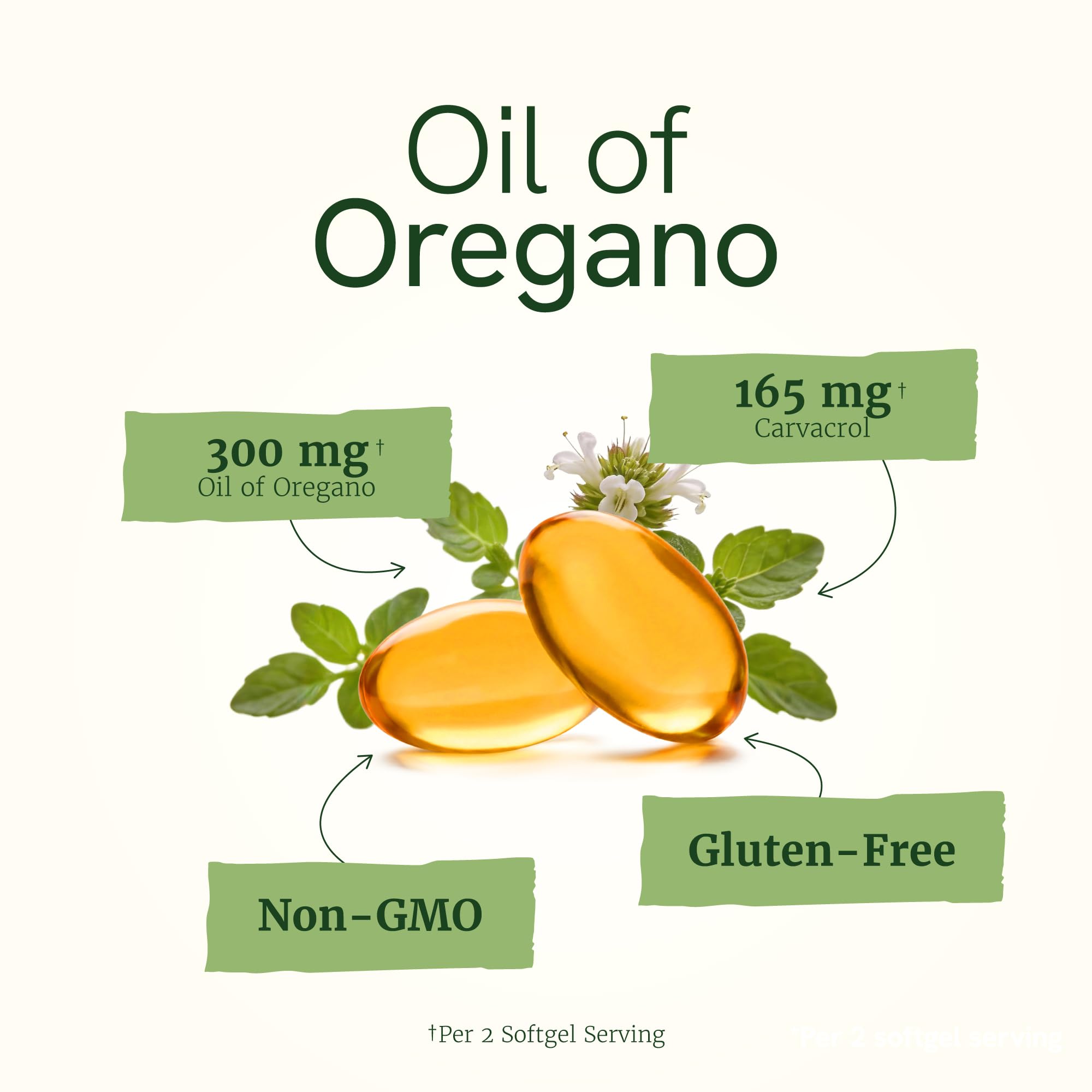 Oil of Oregano with Black Seed Oil Softgels, Immune Support, High Carvacrol — Amazon image 2