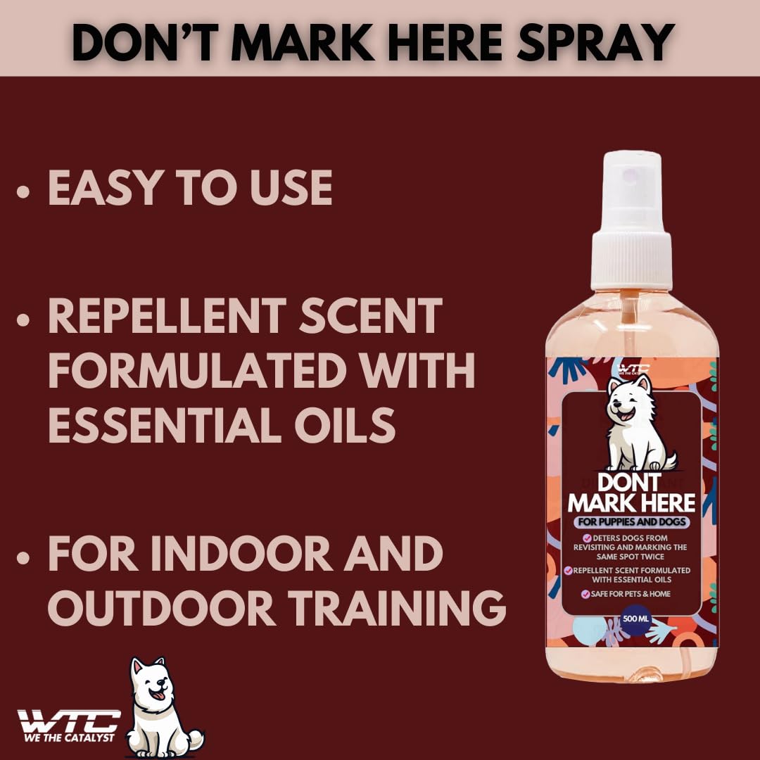 Don't Mark Here 500 ML - No Pee Repellent Spray for Dogs Indoor & Outdoor - Puppy Housebreaking Supplies - Anti Peeing for Dogs and Puppies - Made in India 2