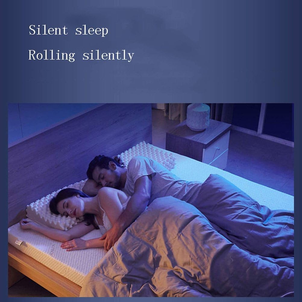 Premium Natural Latex Mattress with Organic Cover - Ergonomic, Breathable, Durable, 2.5cm Thickness, Ideal for Comfort and Support, 120x130cm (47x51in)