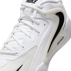 white nike high top volleyball shoes