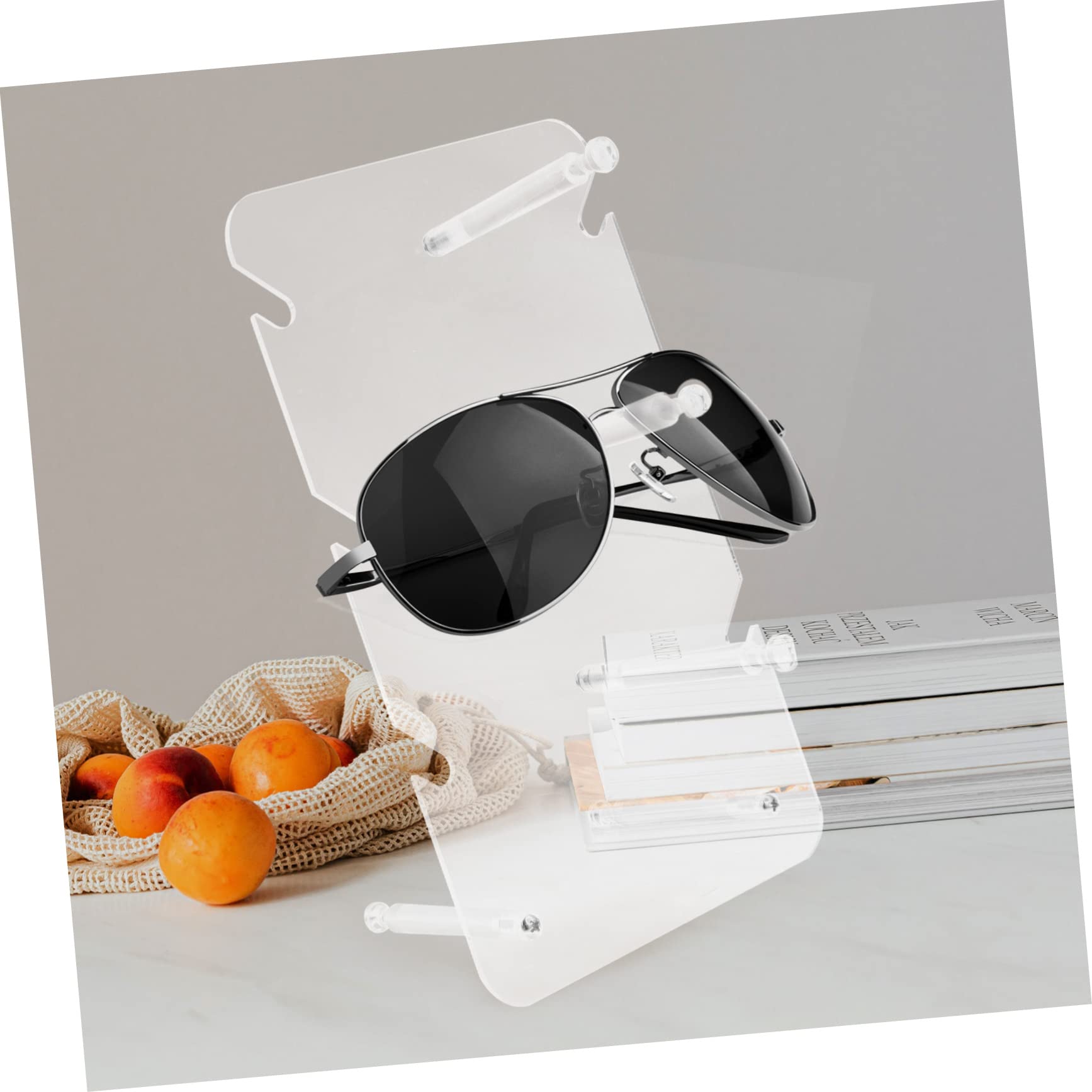 Unomor Sunglasses Display Holder 3 Pack Stylish Eyeglass Rack Sturdy Base for Shopping Mall Store