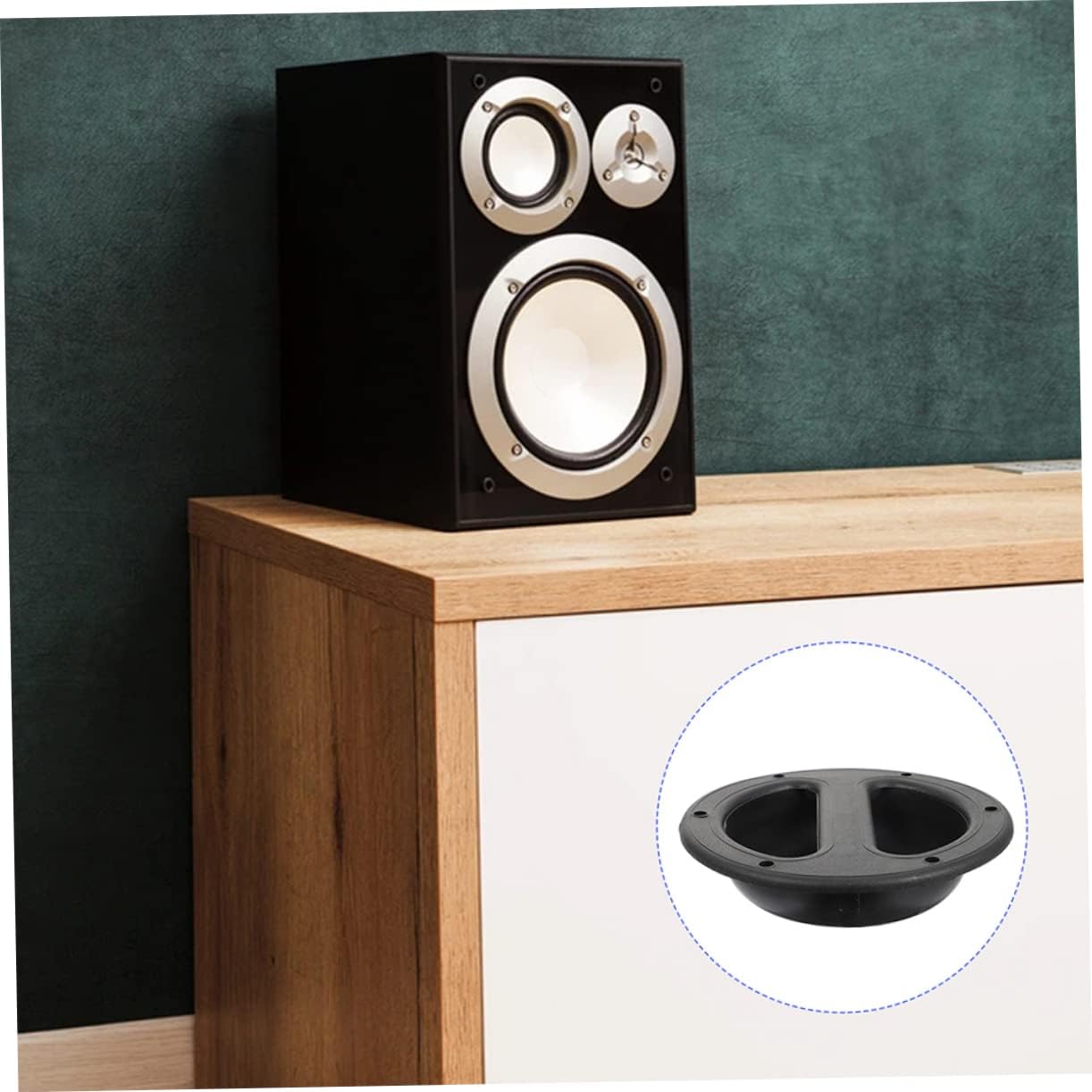 8pcs Speaker Cabinet Handles Round Carrying Grip Aid for Speaker Box Smooth Abs Handle Supplies