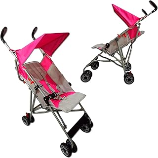 Carrinho de Bebê Passeio Tipo Guarda Chuva Viagem Compacto Turim - Baby Style (Rosa)