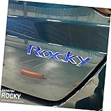 【松印】車種専用 エンブレムフィルム (リア車名) ダイハツ ロッキー A200S A201S A202S A210S 【カラー：通常ブルー】