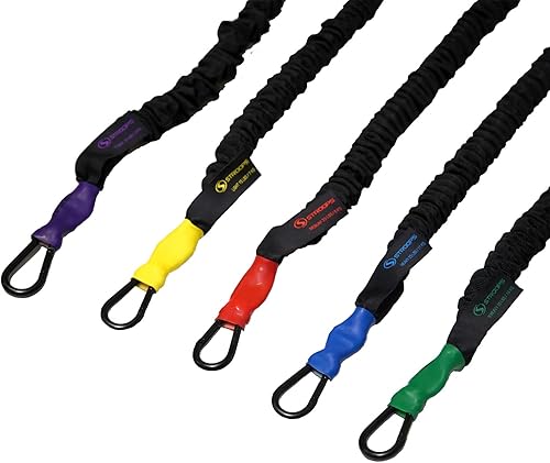 Miniatura 2 de Stroops Bandas de resistencia Slastix de 36 pies - Bandas de resistencia con mangas de seguridad - Bandas de resistencia con relación de