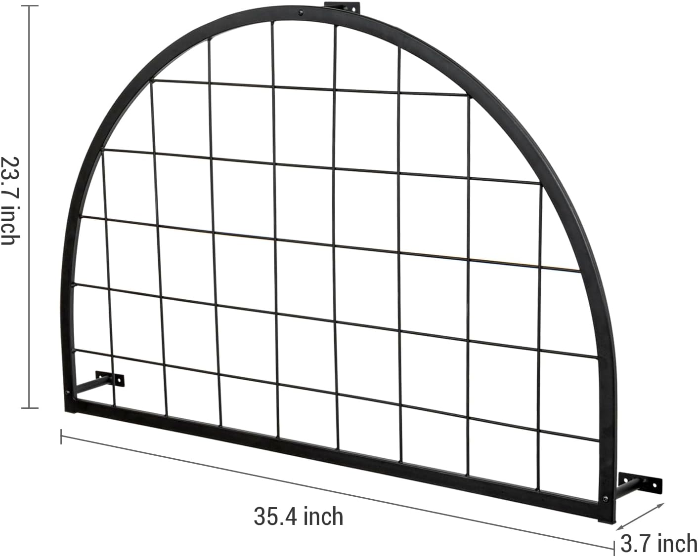 MyGift Wall Mounted Garden Trellis, Arch Shape Garden Support Trellis for Plantes and Farm Crops, Indoor Wall Hanging Support