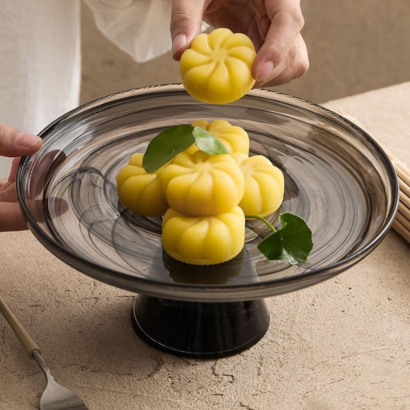 Selection of The Glass Ink Ripple Light Luxury Meal Fruit Platter for The Living Room at Home