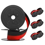 4Pack Sharp EL-1197PIII Calculator Ribbon,Canon MP11DX Calculator Ink Ribbon Red/Black,, Compatible Sharp EL-2196BL, Casio DR-210R, Suitable for Most Models, Easy to Install, Large Capacity