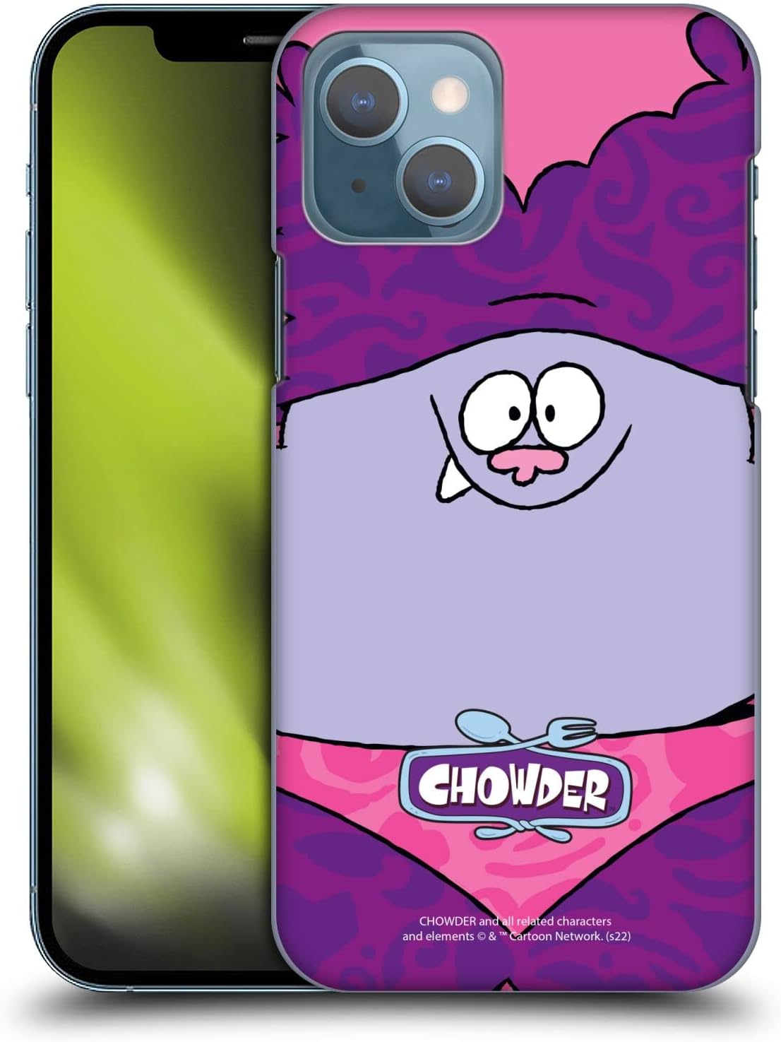 Head Case Designs Officially Licensed Chowder Animated Series Full Face Graphics Hard Back Case Compatible with Apple iPhone 13