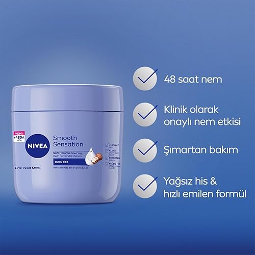 Miniatura 4 de Nivea Crema Corporal Irresistibly Smooth Piel Seca Manteca de Karité 13.5 fl oz