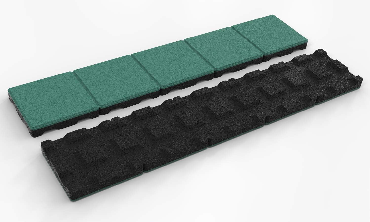 RDX Racedesign Secuplay XL Rubber Mowing Edge - 100x20x3,6cm - Green - Single Piece