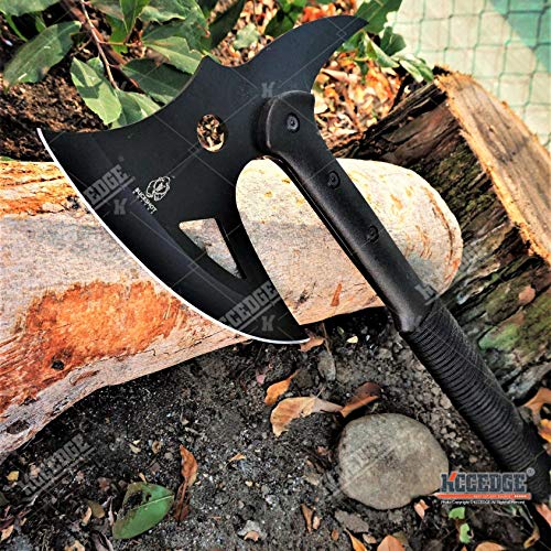 KCCEDGE BEST CUTLERY SOURCE Axe Hatchet Tactical Axe Survival Axe Hunting Knife 17 Inch Razor Sharp Edge Camping Accessories Camping Gear Survival Kit Survival Gear Tactical Gear 77763