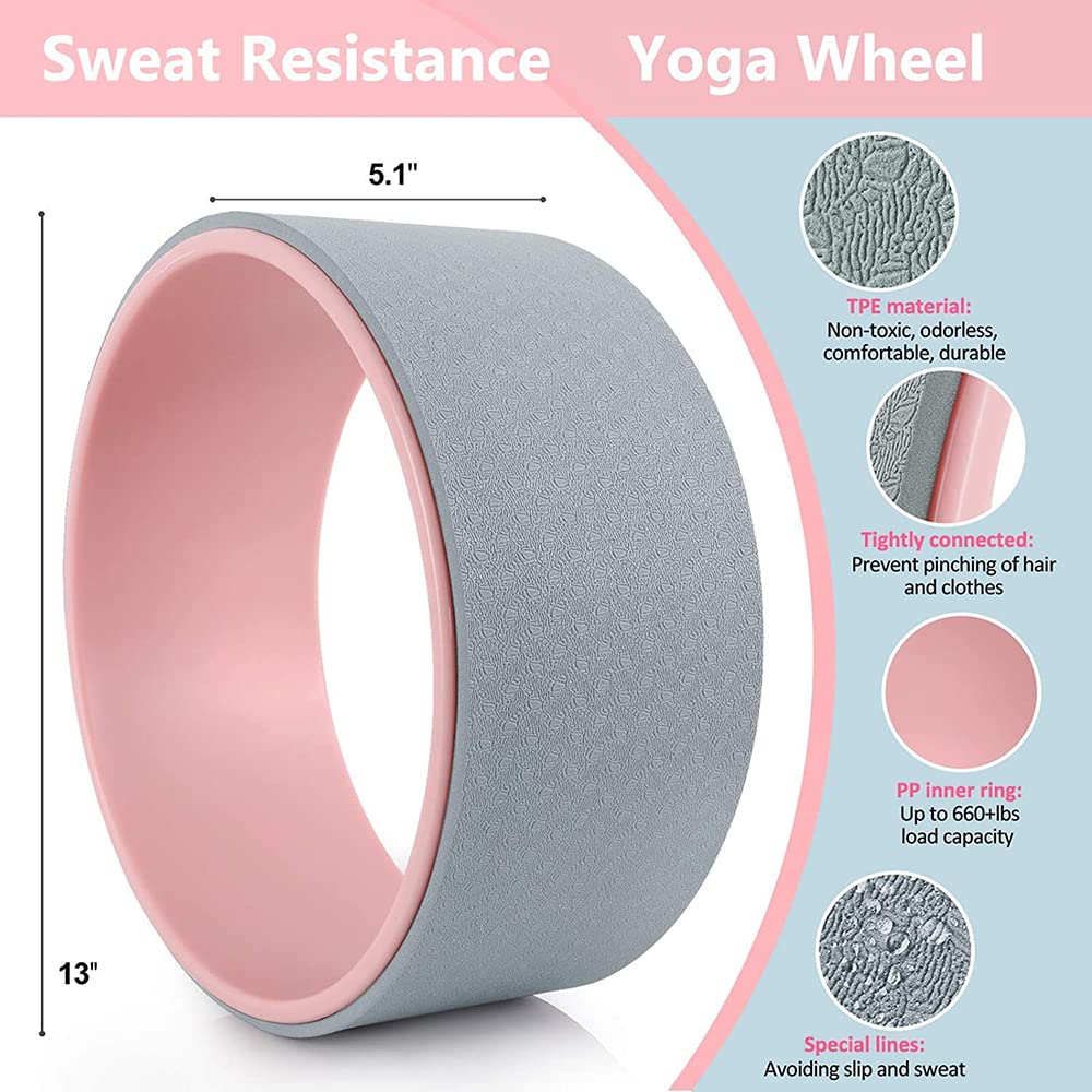 3D Point Massaggio Yoga Roller Pilates Ruota Indietro Esercizio Strumento Perdita di Peso Vita Accessori per Il Fitness