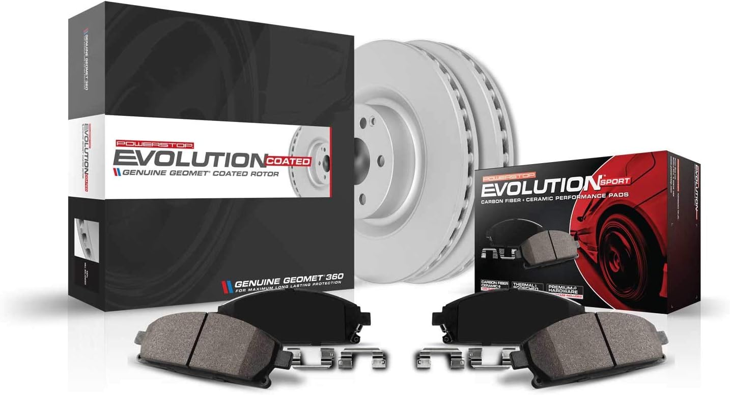 Power Stop KOE6034 Autospecialty Rear Replacement Brake Kit-OE Brake Rotors & Ceramic Brake Pads For BMW 528i, 528i xDrive, 535d, 535d xDrive, 535i, 535i xDrive, ActiveHybrid 5 [Model Specific]