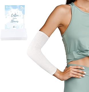 Evridwear Eczema Arm or Leg Sleeves, 5 Pairs Pure Cotton Fabric Prevent Scratching and