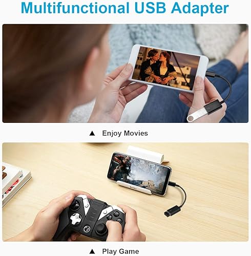 Miniatura 5 de Adaptador USB C a USB [Paquete de 2], Cable OTG Tipo C Macho a USB A Hembra Adaptador Usb a Usbc-c Compatible con Macbook Pro/Air iPad Pro 2022 2021