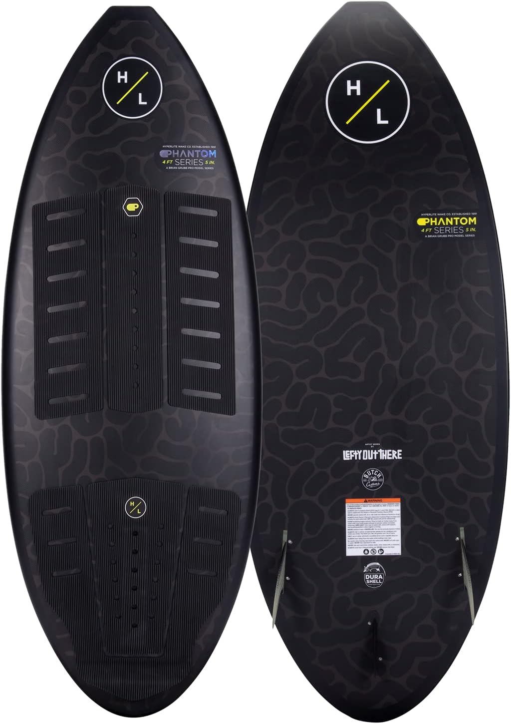Hyperlite Phantom Wakesurfer Sz 4ft 5in Black/Yellow