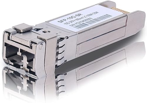 Módulo de fibra SFP+ de 10 Gb de alta velocidad, compatible con Cisco, Netgear, Meraki y más | Transceptor LC multimodo 10G-Base-SR, MMF de 850 nm