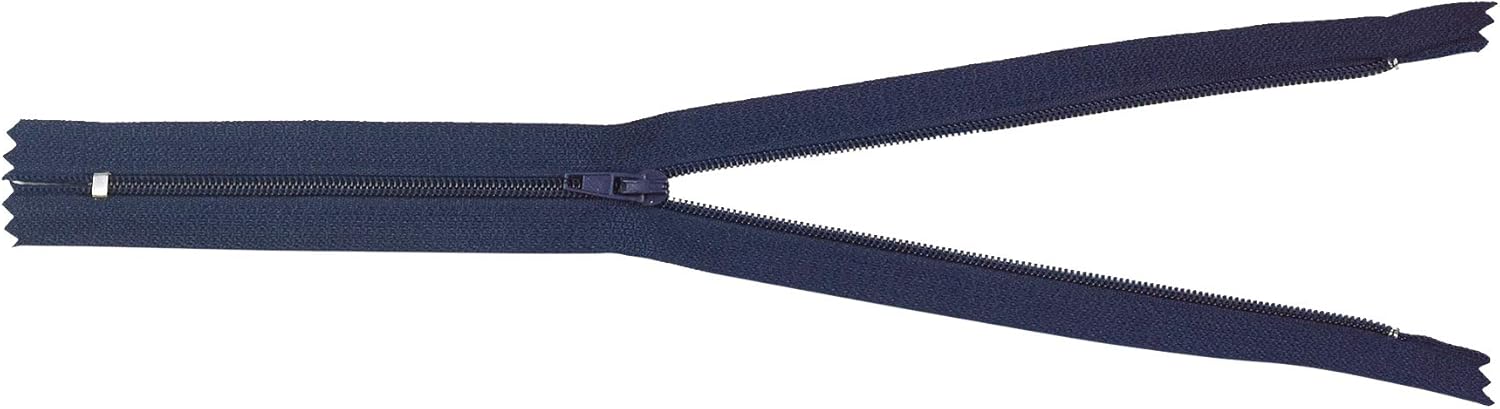 Mandala Crafts 60 PCs Navy Blue Nylon Zippers for Sewing 24 Inch - Zippers Replacement Sewing Supplies in Bulk for Tailor, Clothing Repair, and DIY Projects
