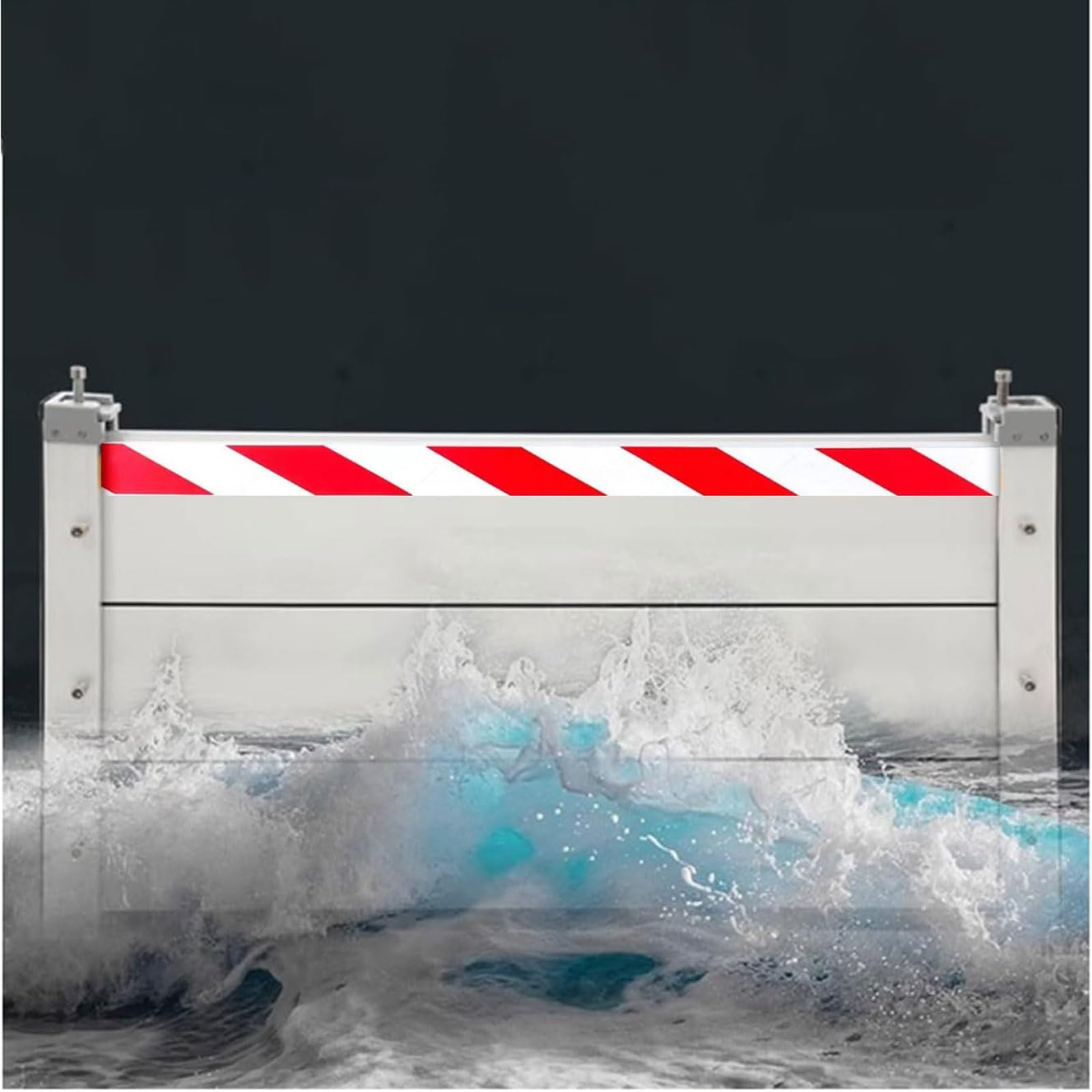 Barrière de protection contre les inondations en garage et cour de maison