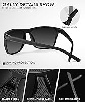 Vista 7 de Gafas de sol polarizadas para hombre, anteojos de sol polarizados con protección UV, lentes de sol ligeras para conducir, pescar, jugar al golf