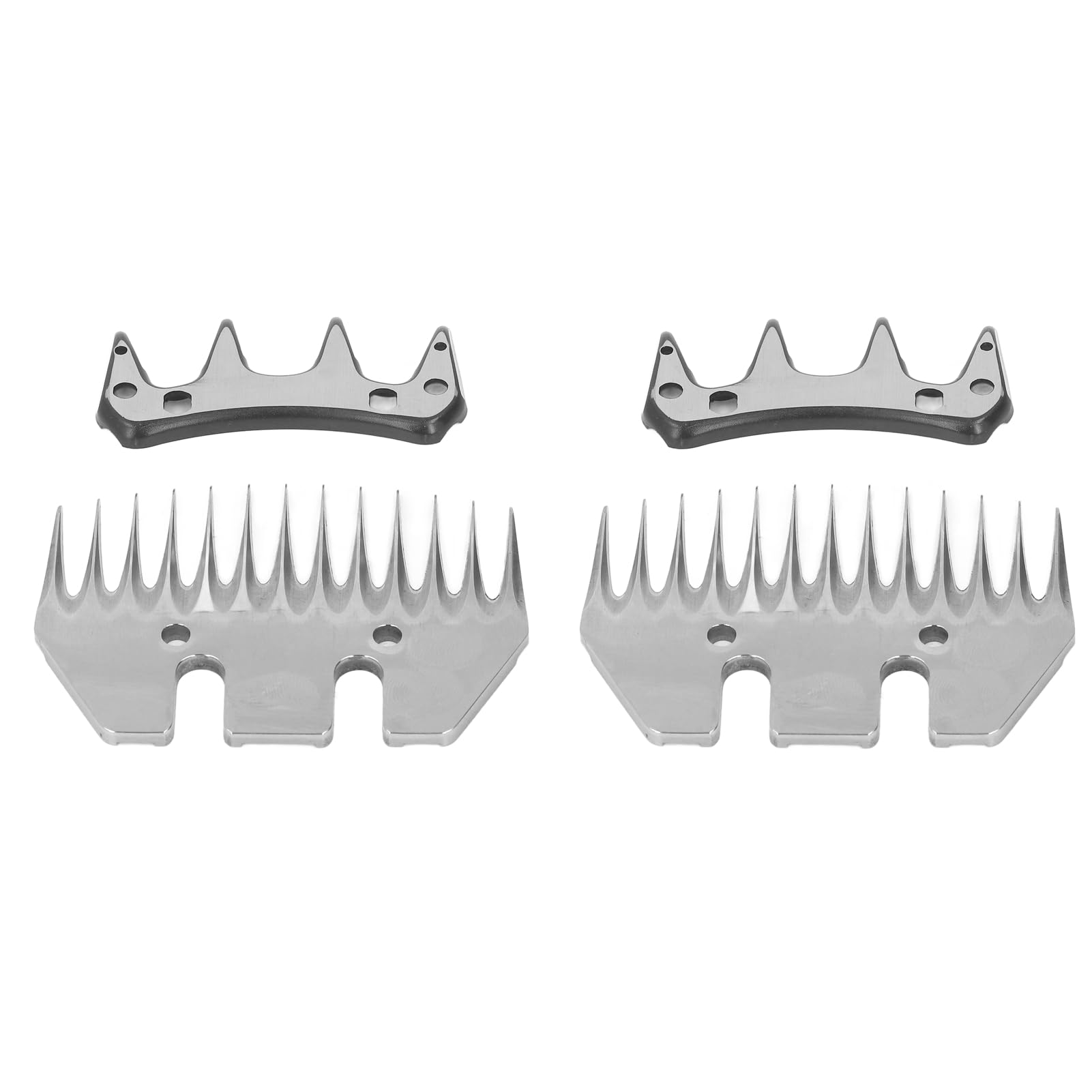 4PCS Cortador de Lana Eléctrico Cuchillas para Podadoras de Cabra Peines de Tijera Cuchillas de Cizalla Hoja de Tijeras para Ovejas Recta 13 Dientes Pieza de Repuesto para