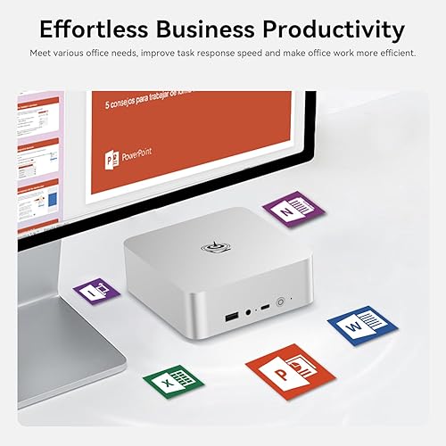 Vista 52 de Beelink EQI Mini PC W-11 Pro i3-1220P 16GB DDR4 500GB NVMe M.2 SSD Dual Display 4K@60Hz Salida, Wi-Fi 6, RJ45, PSU integrada para oficina