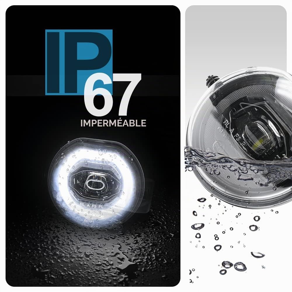 2x LED antibrouillard pour Mini Cooper F54 F55 F56 F57 Halo Ring DRL feu de stationnement