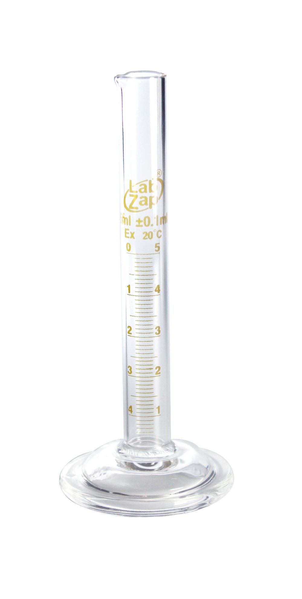 SEOH5ml Capacity Borosilicate Glass, Round Base Graduated Cylinder
