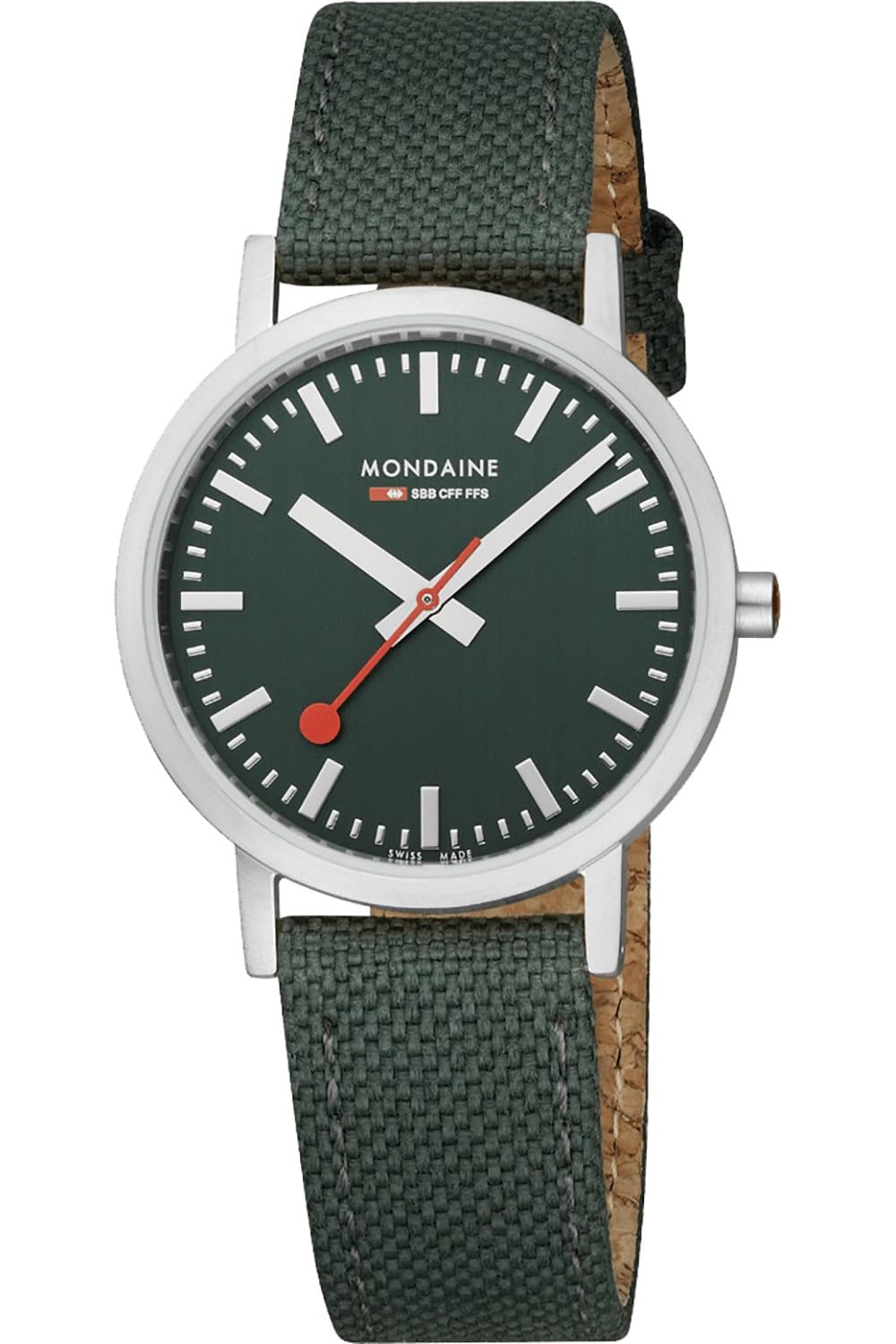 Mondaine Classic orologio Uomo Analogico Al quarzo con cinturino in Tela A660.30314.60SBF