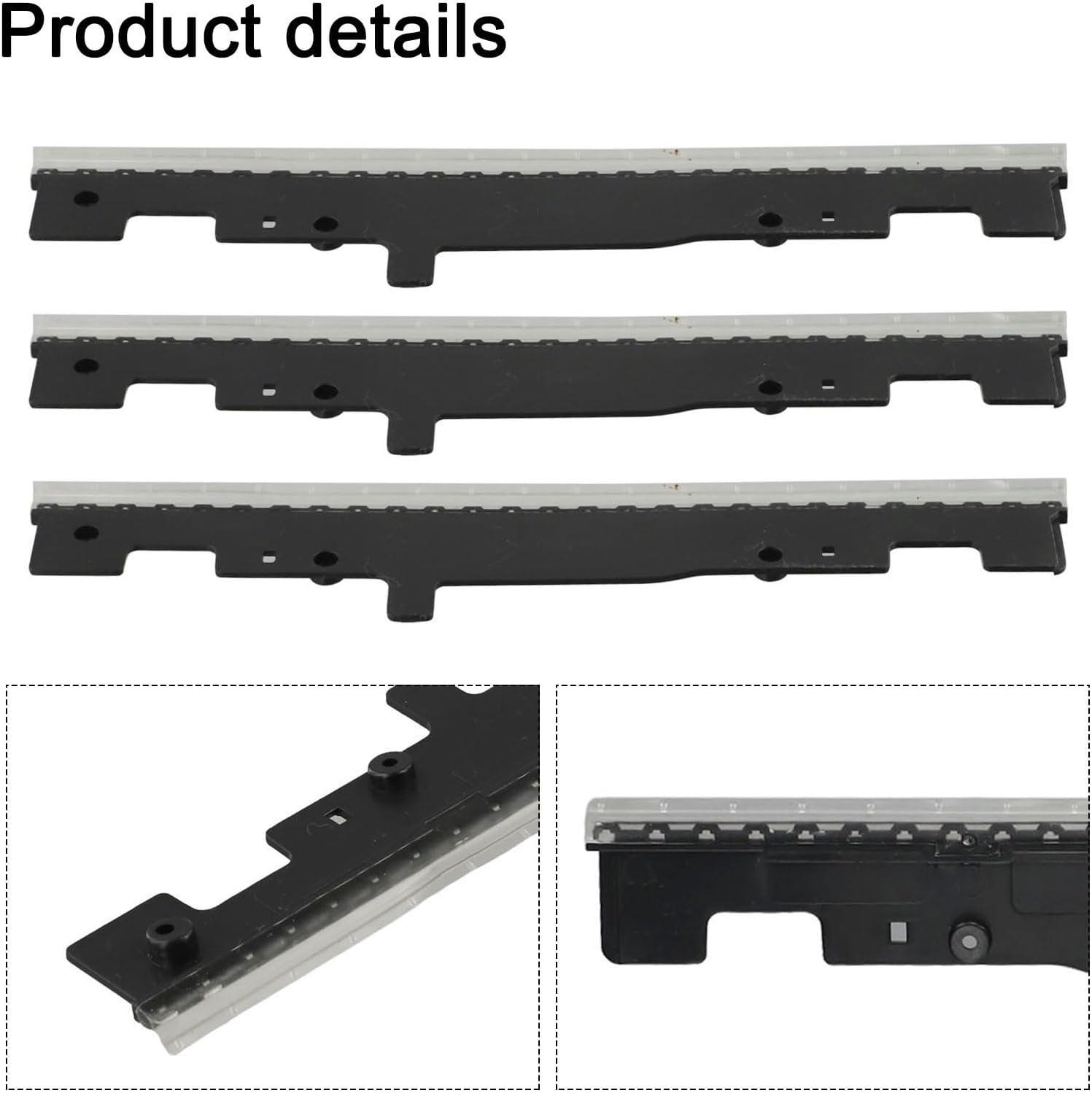 3 Pcs Vacuum Replacement Parts Wiper Strip for Tineco for IFLOOR S5 / S5 Pro,Wet Dry Vacuum Cleaner Accessories, Cordless Vacuum Cleaners Spare Kits