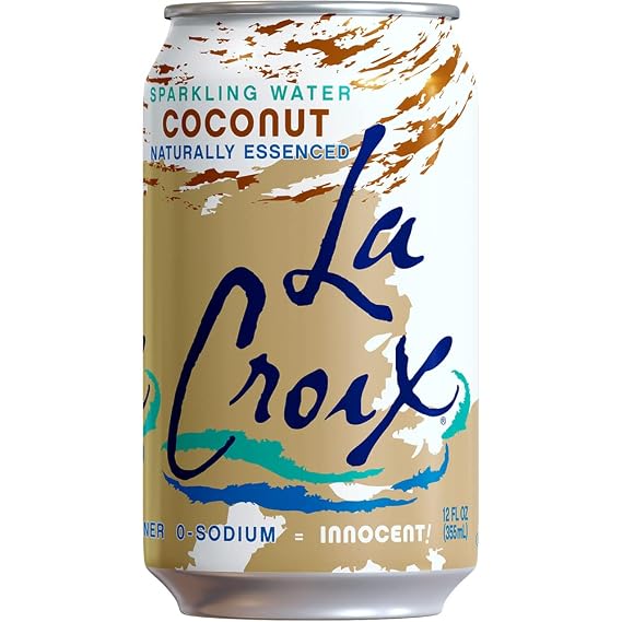 ماء لاكروا المتلألئ ، جوز الهند ، 12 Fl Oz ( عبوة من 8 )