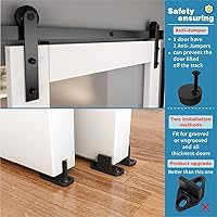 Vista 5 de ZEKOO - Kit de hardware para puerta de granero, para puerta sencilla