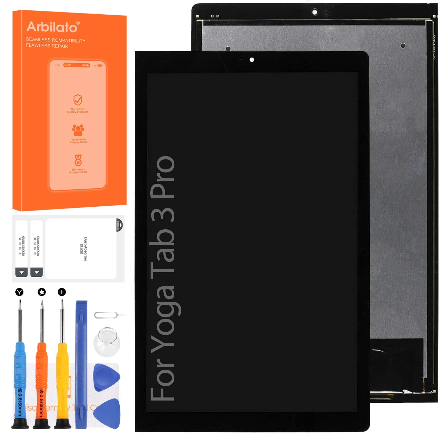 Screen for Lenovo Yoga Tab 3 Pro Screen Replacement for Lenovo YT3-X90F LCD Screen YT3-X90F/L,YT3-X90Z,YT3-X90L Touch Display Digitizer Assembly Repair Parts?Black?