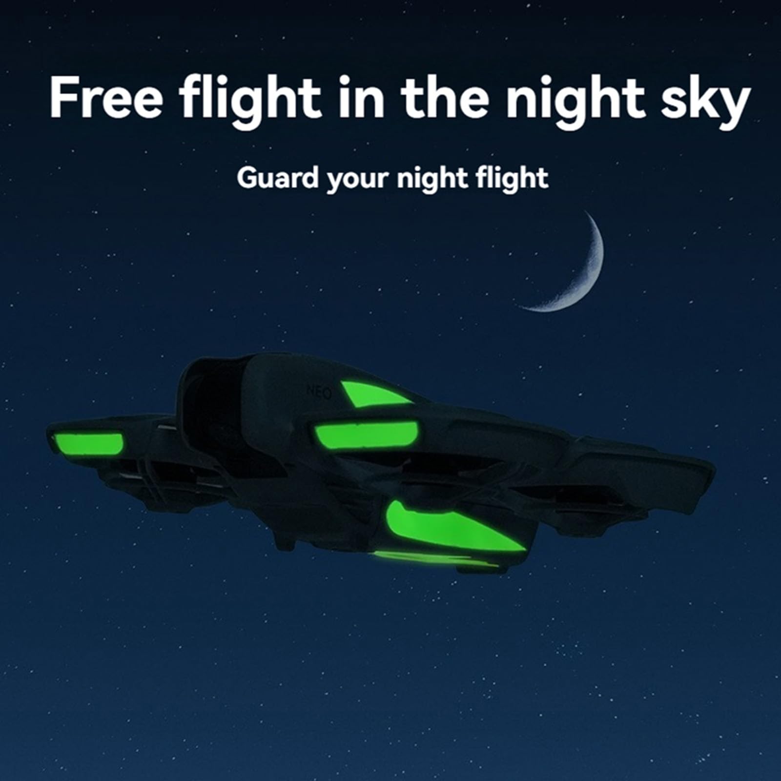 SZZCNOX Drone Night Flying Fluorescent Stickers for DJI NEO Glow-in-The-Dark Sticker Kit Drone Night Flight Glowing Stickers DIY Accessories - Image 4