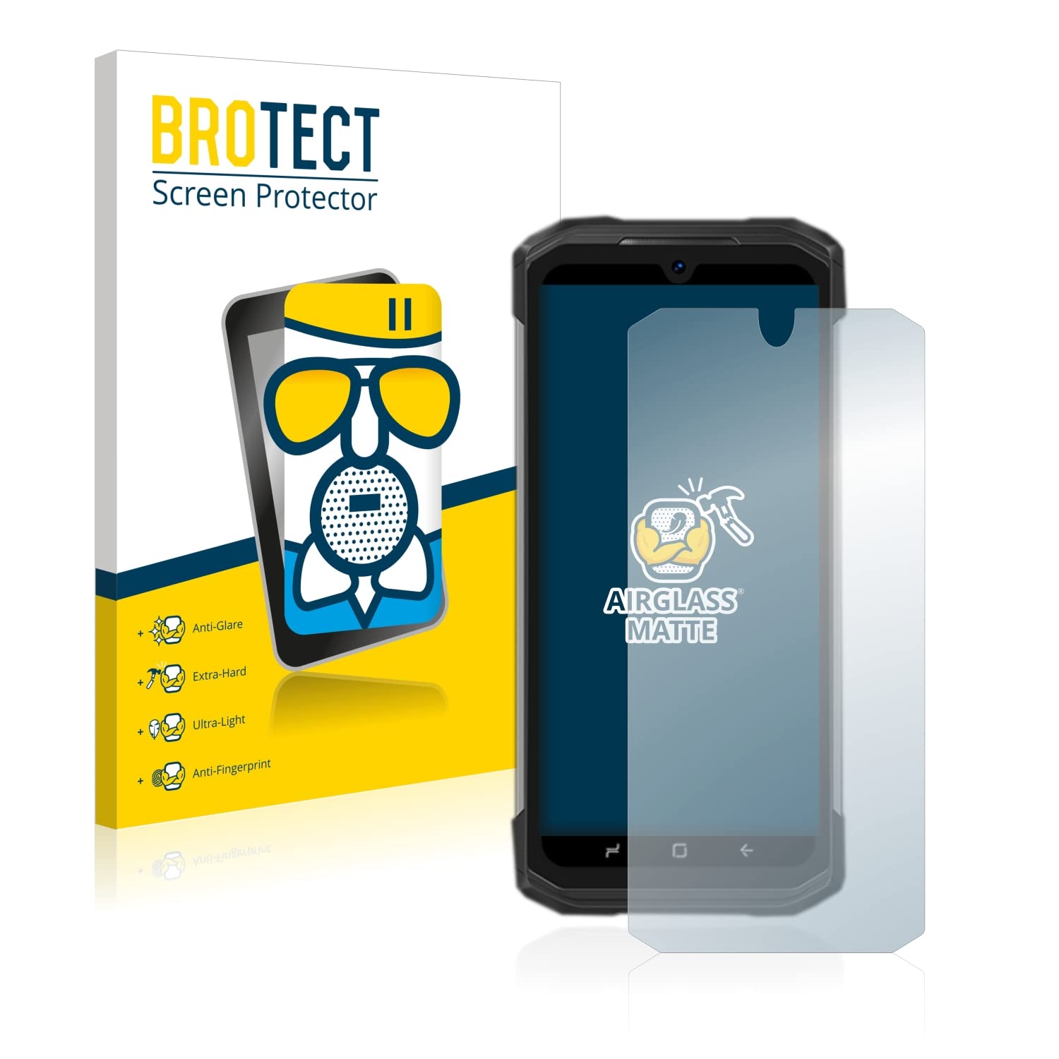 Brotect Pellicola Protettiva Opaca Antiriflesso Per Doogee N30 - 2 Pezzi, Anti-impronta, Made In Germany