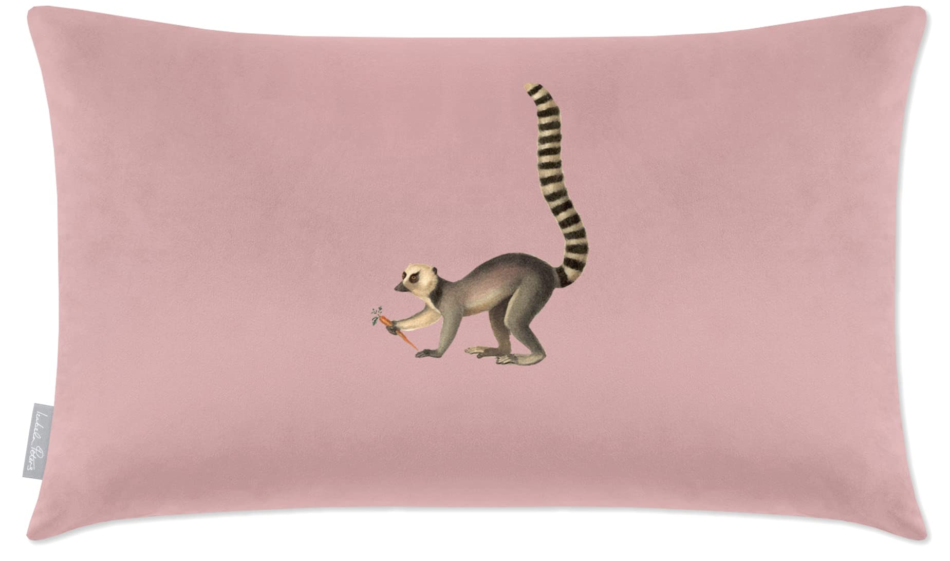 Izabela Peters Rosewater Cushions With Covers Included, Filled Cushion, Eco-Friendly Velvet Cushions, 50 X 30 Cm, Lemur - Chair Cushions, Sofa Cushions, Seat Cushions