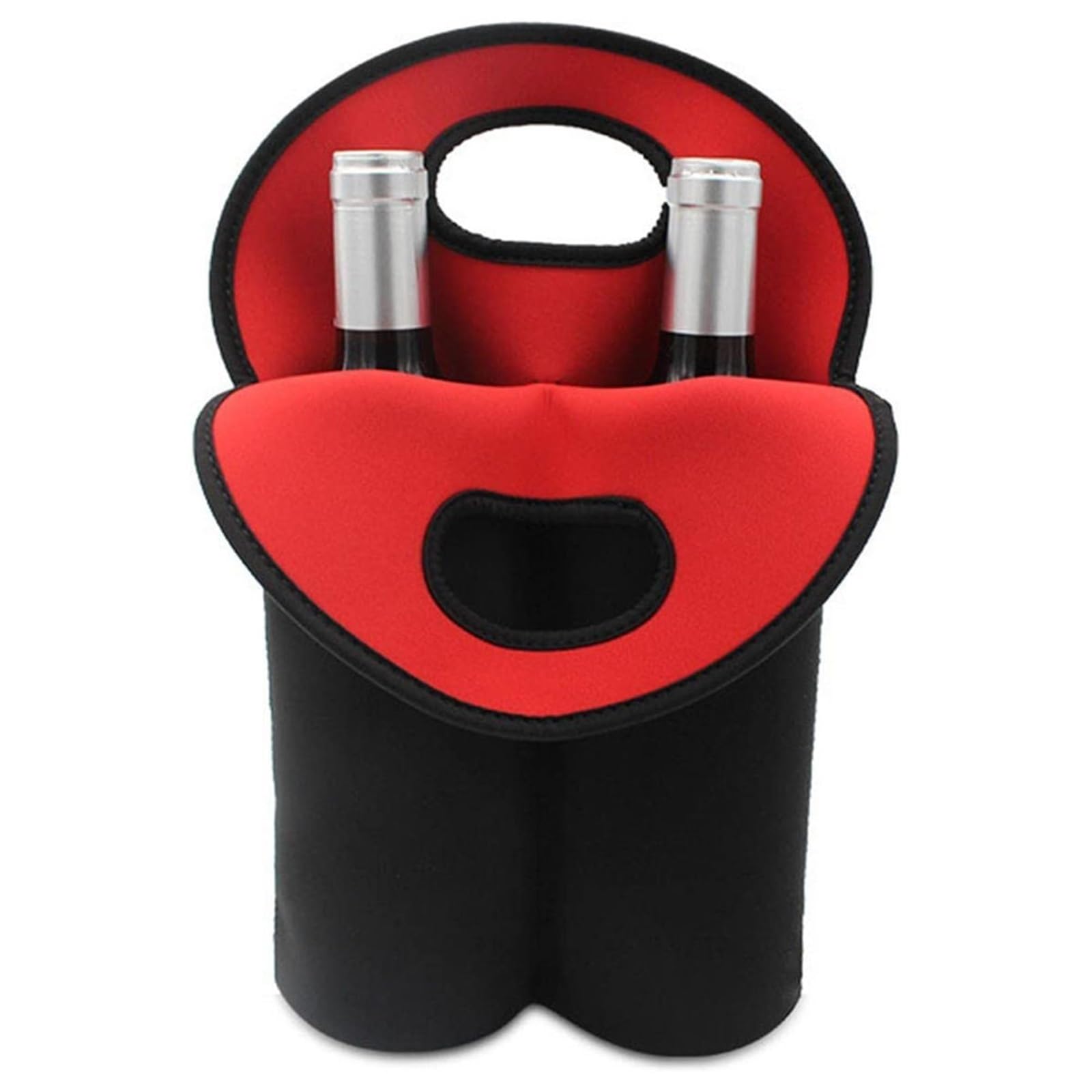 Borsa for vino for bottiglie di, borsa termica riutilizzabile for matrimoni, compleanni, borse for Per bottiglie di vino(Red)